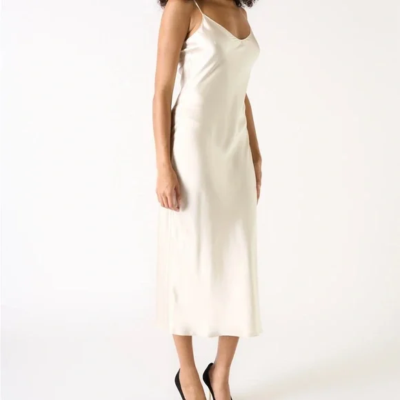 NWOT Sablyn Taylor Slip Dress in Prism (Beige) size XS - Picture 4 of 7